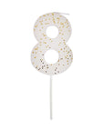 Large Colorful Number Candle