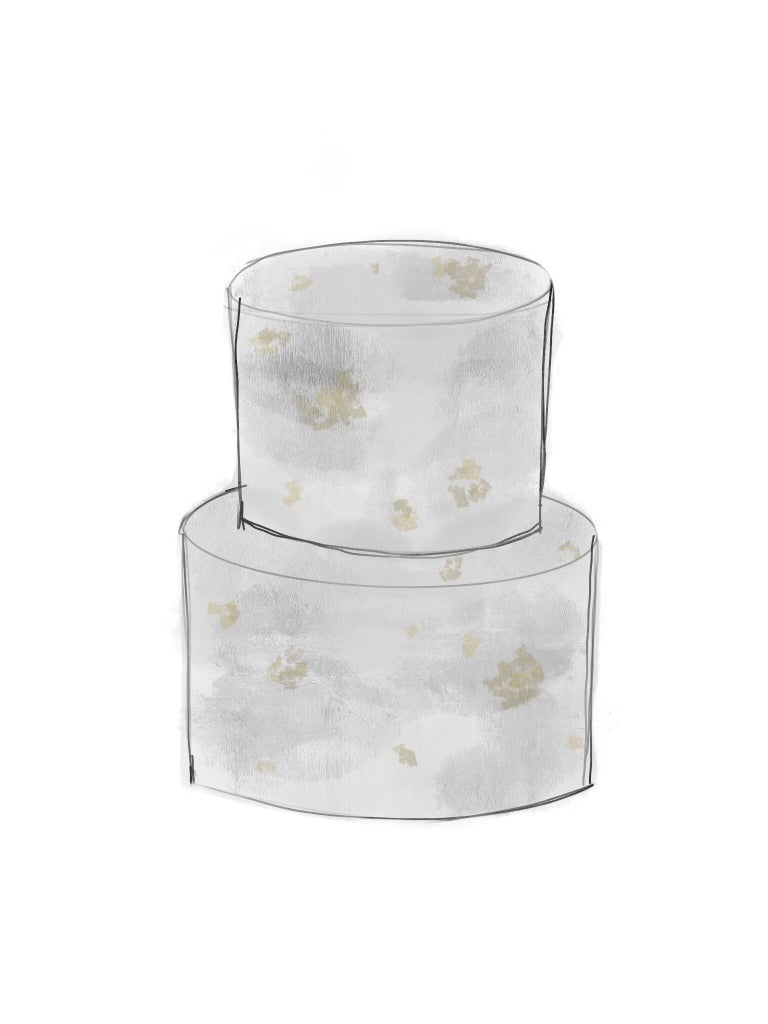 Spackled Buttercream Cake