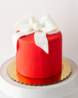 Red Velvet Christmas Bow Cake