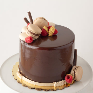 Double Dark Chocolate Raspberry Cake