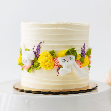Easter Bunny and Floral Cake