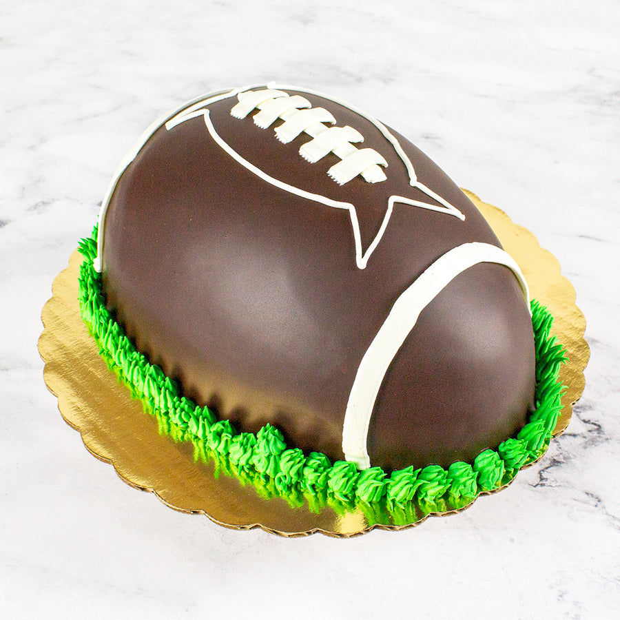 Fudge Football Cake