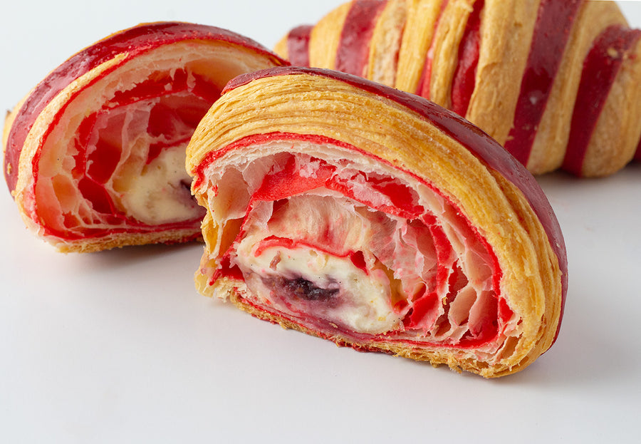 Raspberry Lychee Croissant