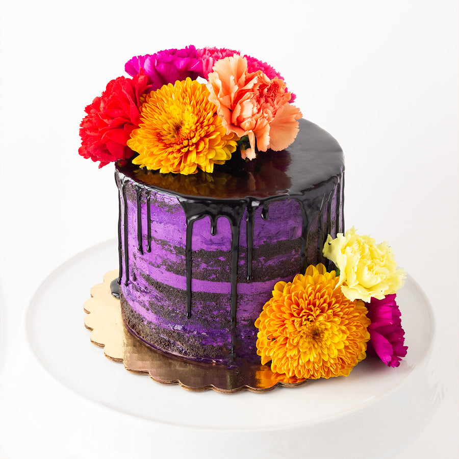 Ube Dia De Los Muertos Cake