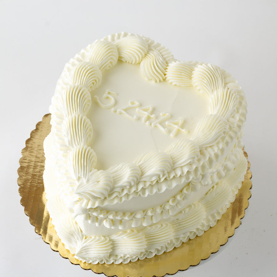 Vintage Heart Cake