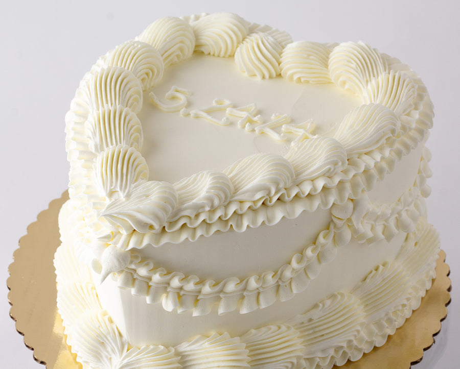 Vintage Heart Cake
