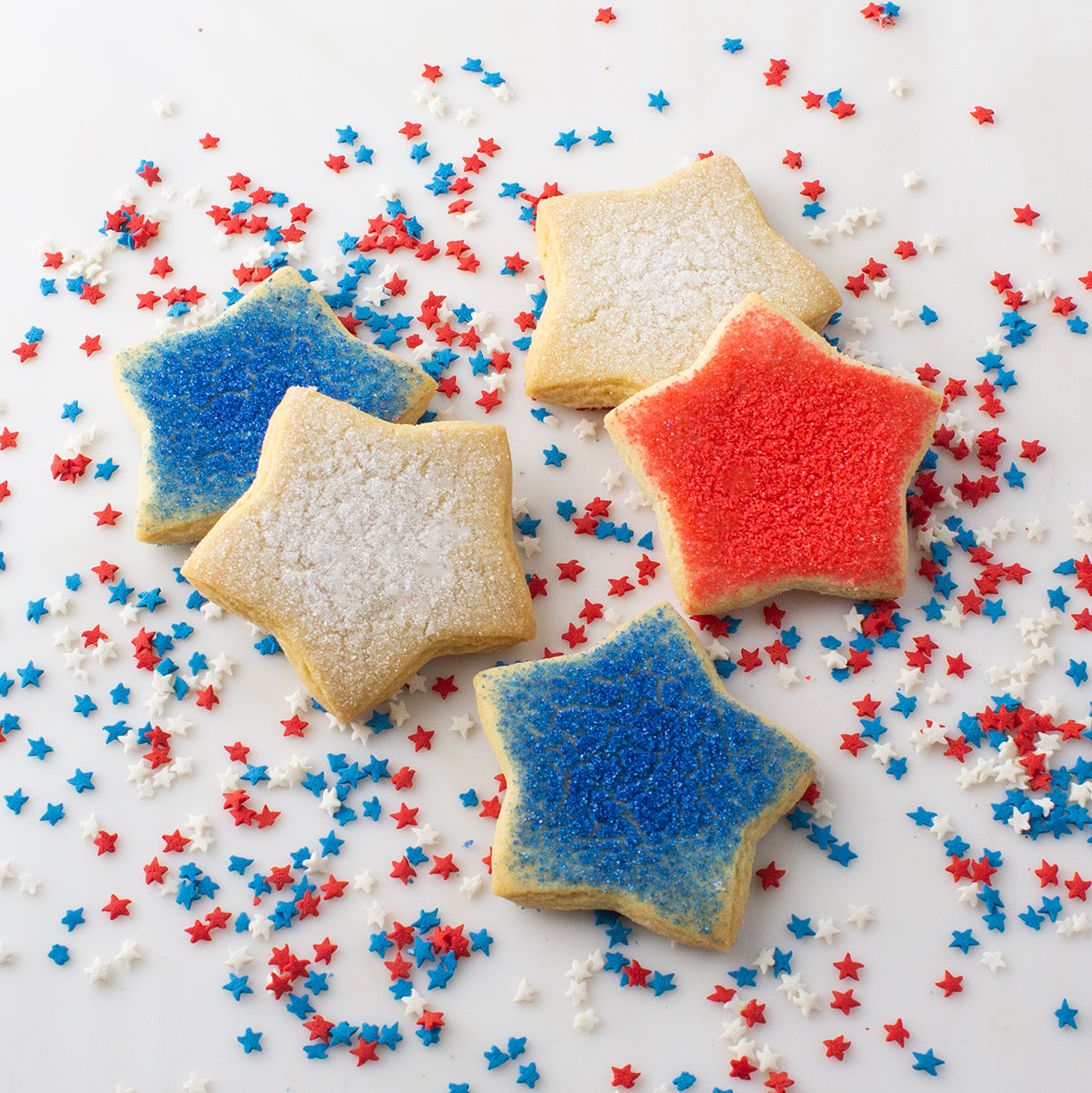 Fourth of July Star Sugar Cookies